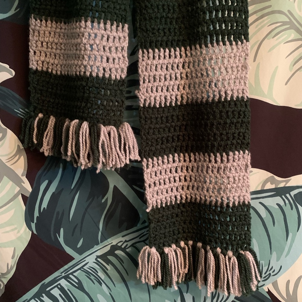 Handmade Slytherin scarf